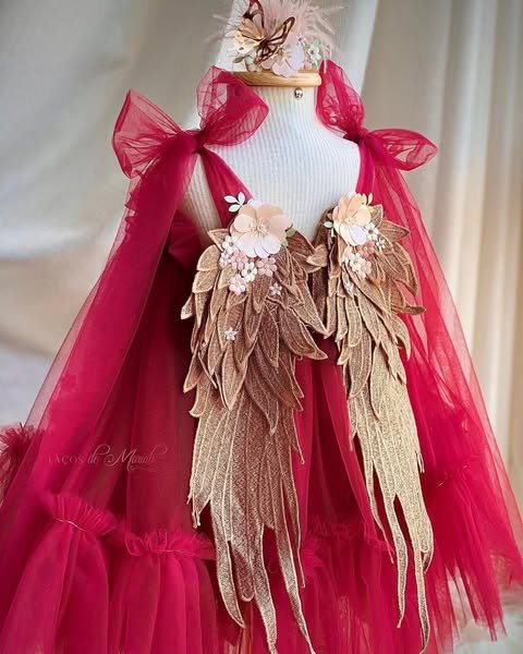 White and Pink Floral Tutu - Image 3