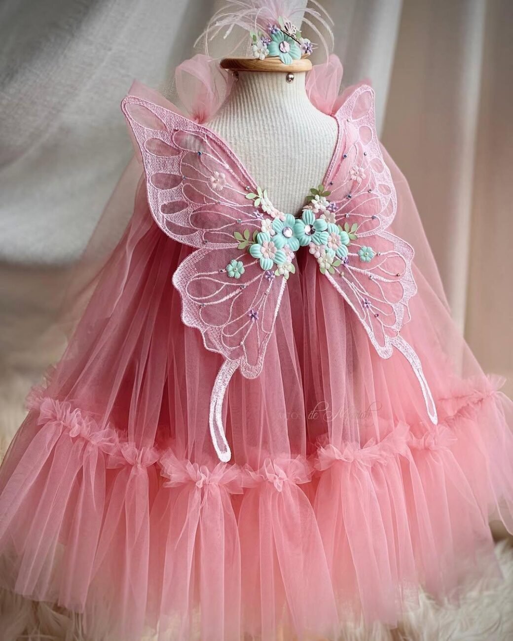 Pink Corduroy Dress - Image 5
