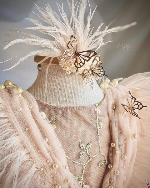 Rose Gold Butterfly Garden Frock - Image 2