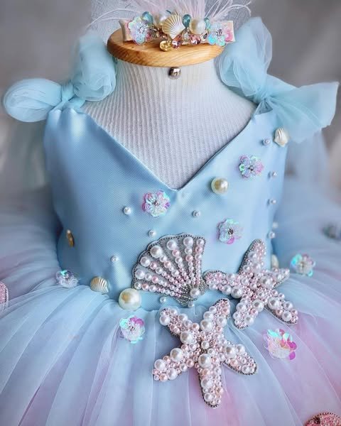 Mermaid Ocean Dream Princess Frock - Image 5