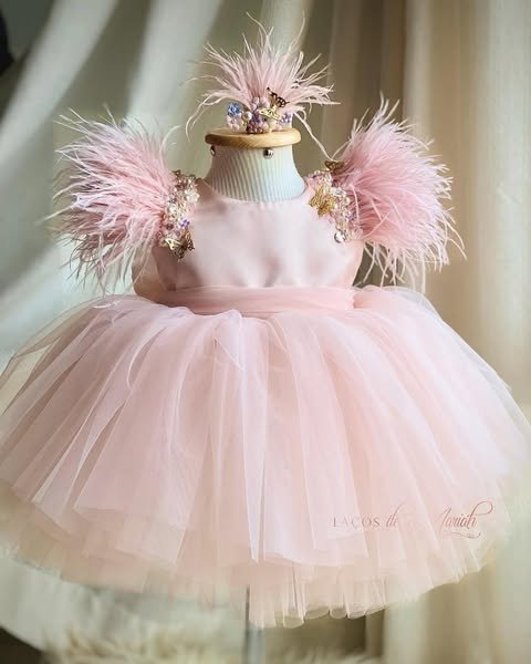 Pink and Peach Tulle Dresses