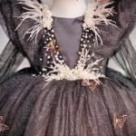 Midnight Sparkle Butterfly Princess Frock