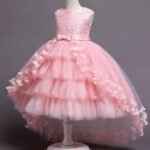 Dreamy Pink Floral Tiered Ruffle frock