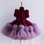 Elegant Ruffled Tulle Princess frock
