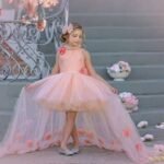 Hot Pink Ribbed Top Ruched frock