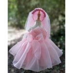 Pink Tulle Bow Headband frock